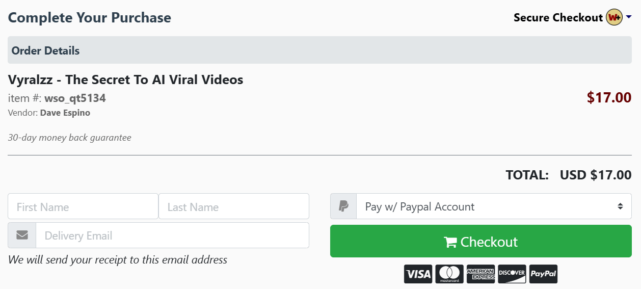 Vyralzz-checkout-page